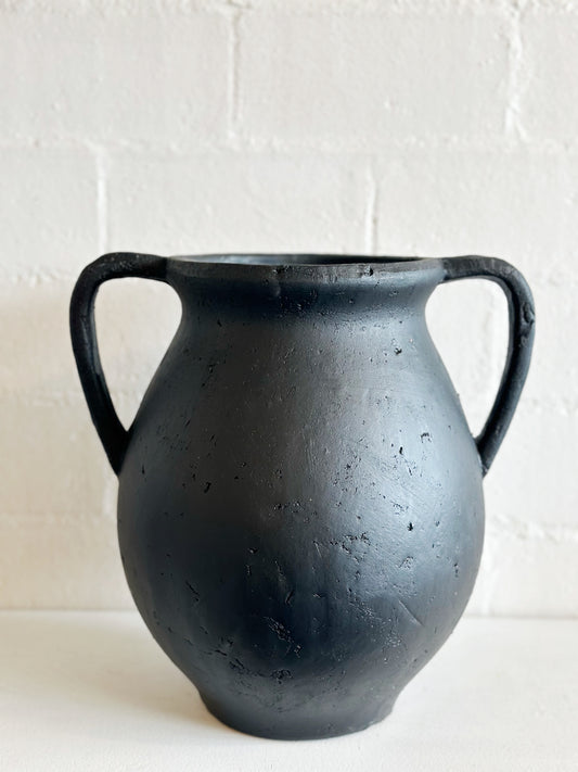 Black Handled Jug Vase
