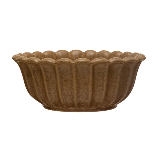 Stoneware Flower Shaped Bowl