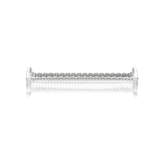 Pressed Glass Scalloped Cracker Dish