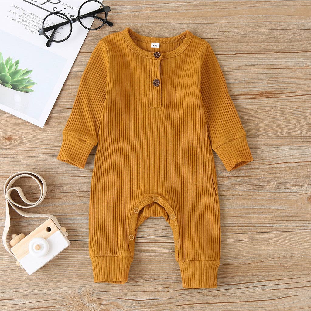 Baby Cotton Knitted Style  Cardigan Jumpsuit