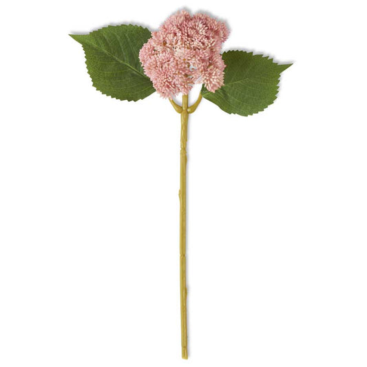 Faux pink sedum stem