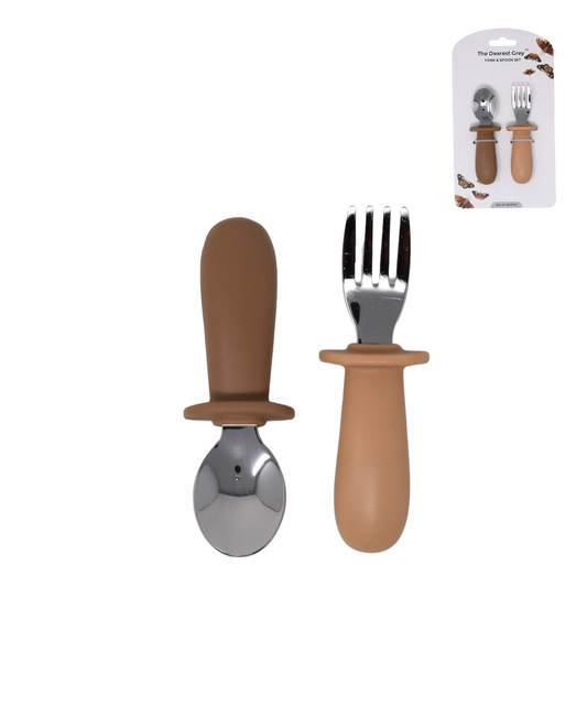 Fork & Spoon Set | Fawn & Sand