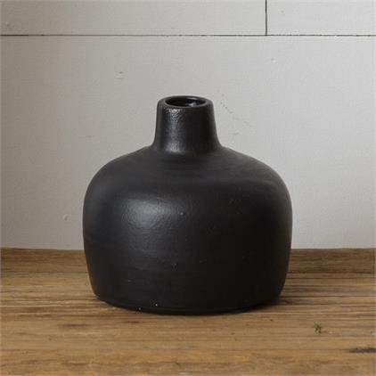 Black Matte Vase, Small