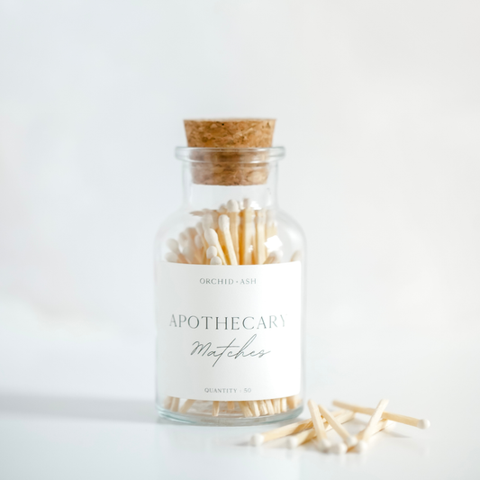 Apothecary Matches-White
