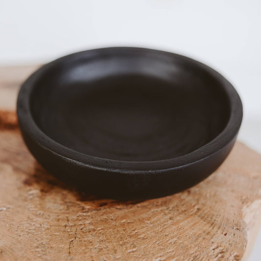 Black Decorative Wood Bowl - Home Decor & Gifts