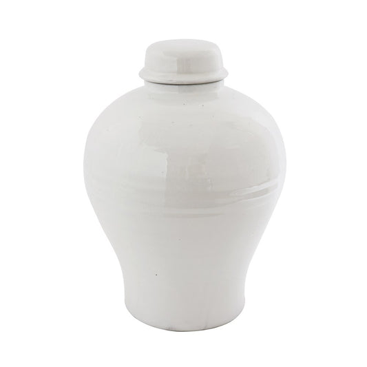 White Urn Cachepot with lid