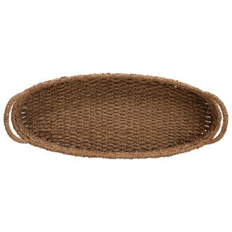 Decorative Woven Seagrass Oval Tray
