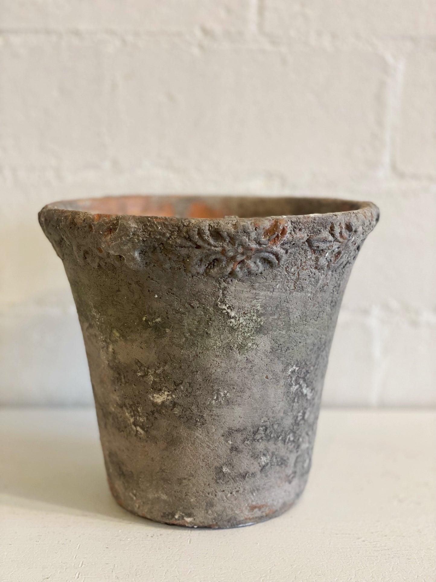 Aged Antiqued Pot