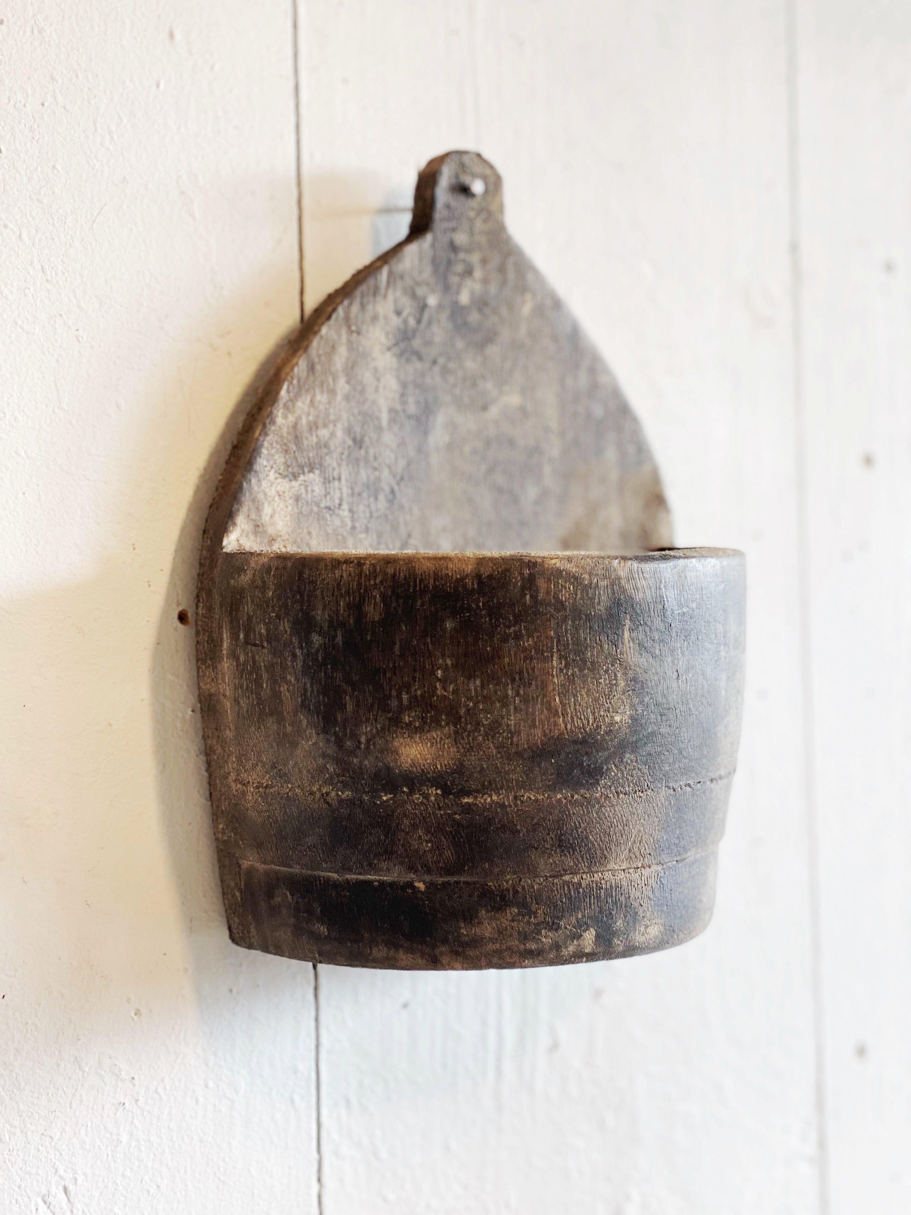 Wood Wall Half Pot Pocket (Each One Will Vary) Vintage Barn Chicks