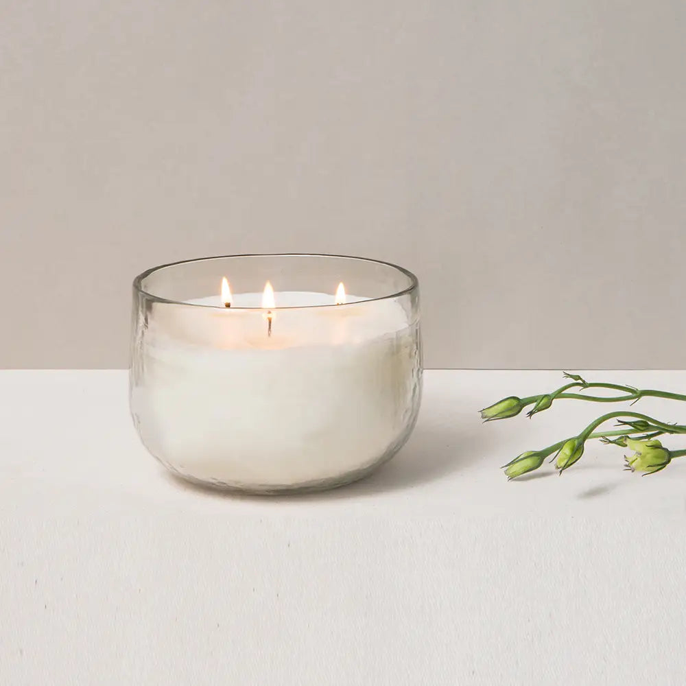 Glass Triple-wick soy candle