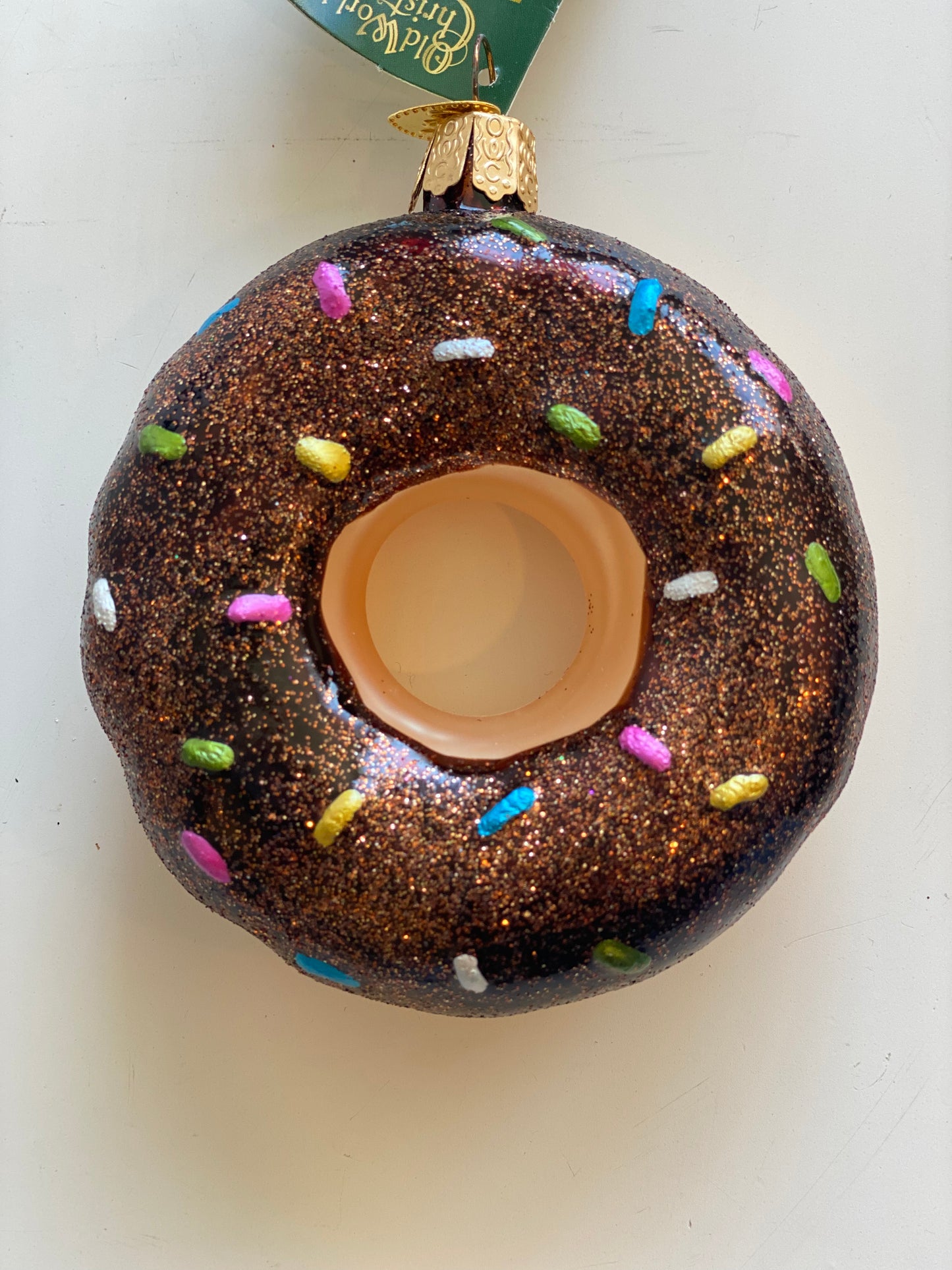 Chocolate Sprinkle Donut Ornament