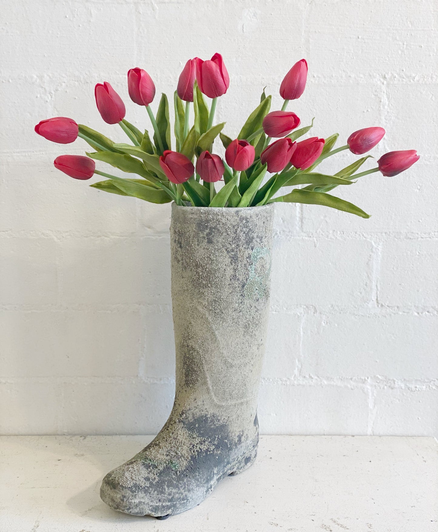 Clay Distressed Patina Garden Boot