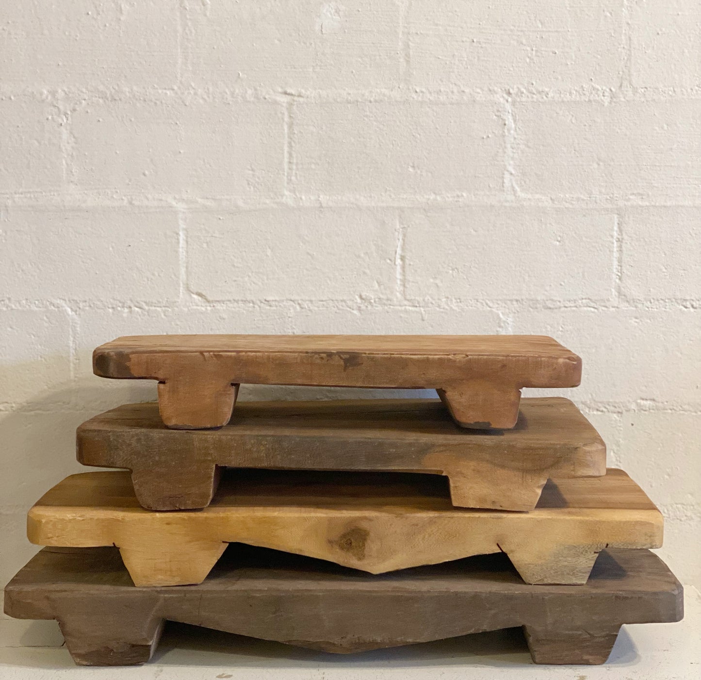 Wood Pedestal Board- as found, each vary