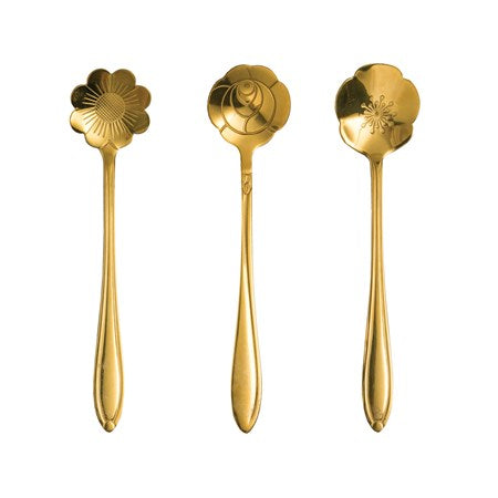 Flower Spoons Set of 3