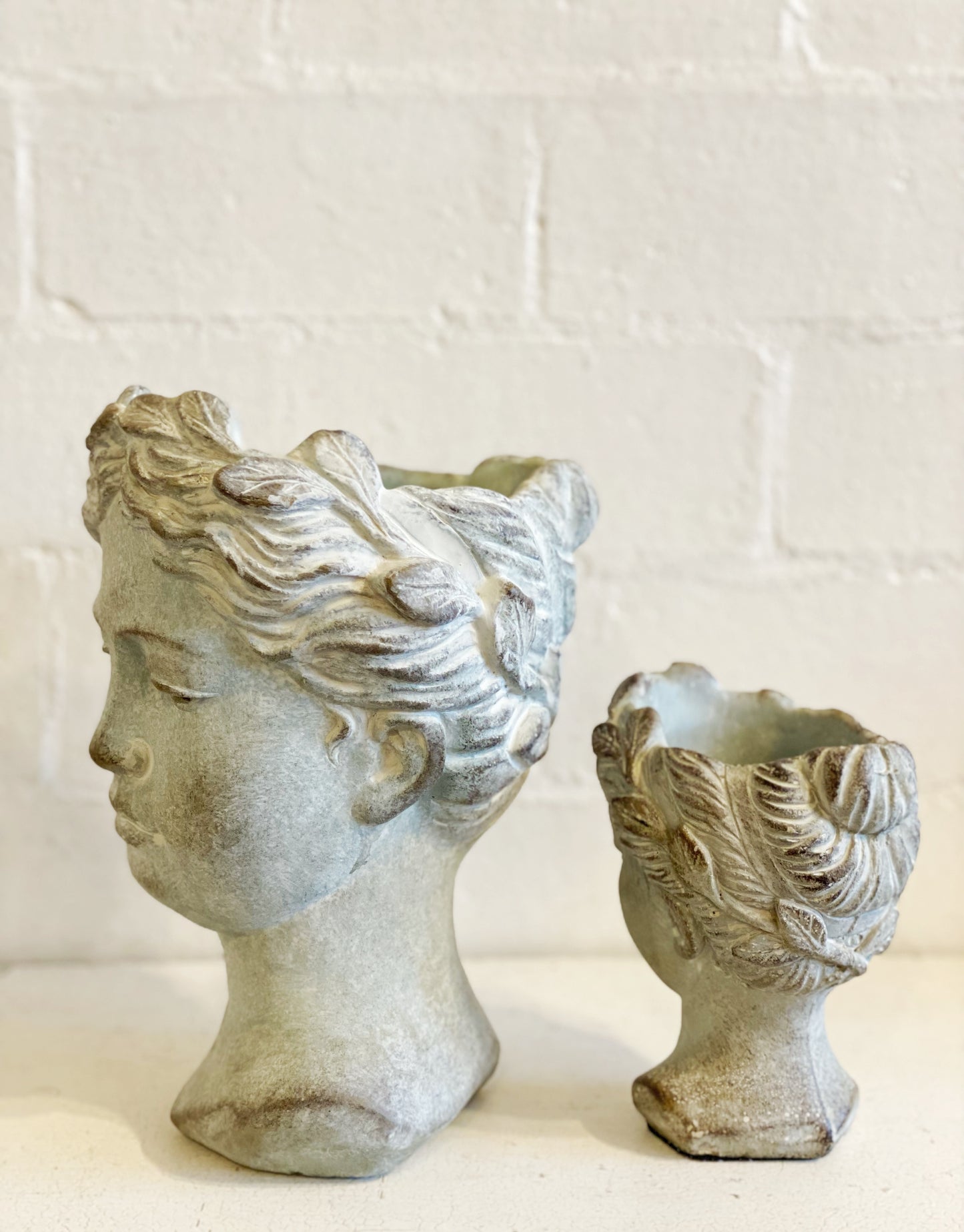 Women Goddess Statue Head Planter