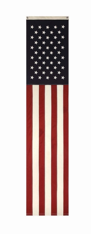 Long Vintage Style American Flag Banner