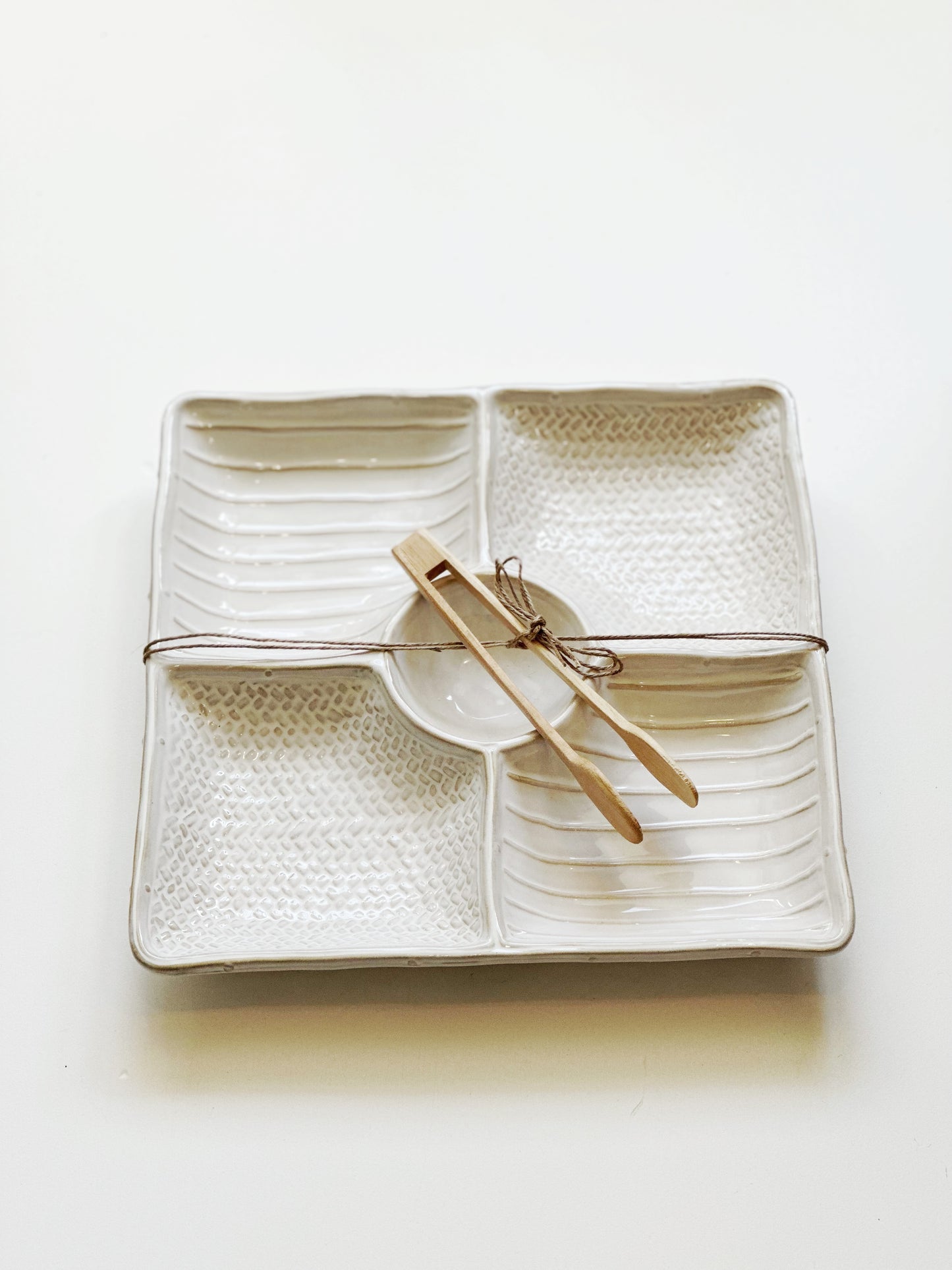 Textured Sectioned Server Set