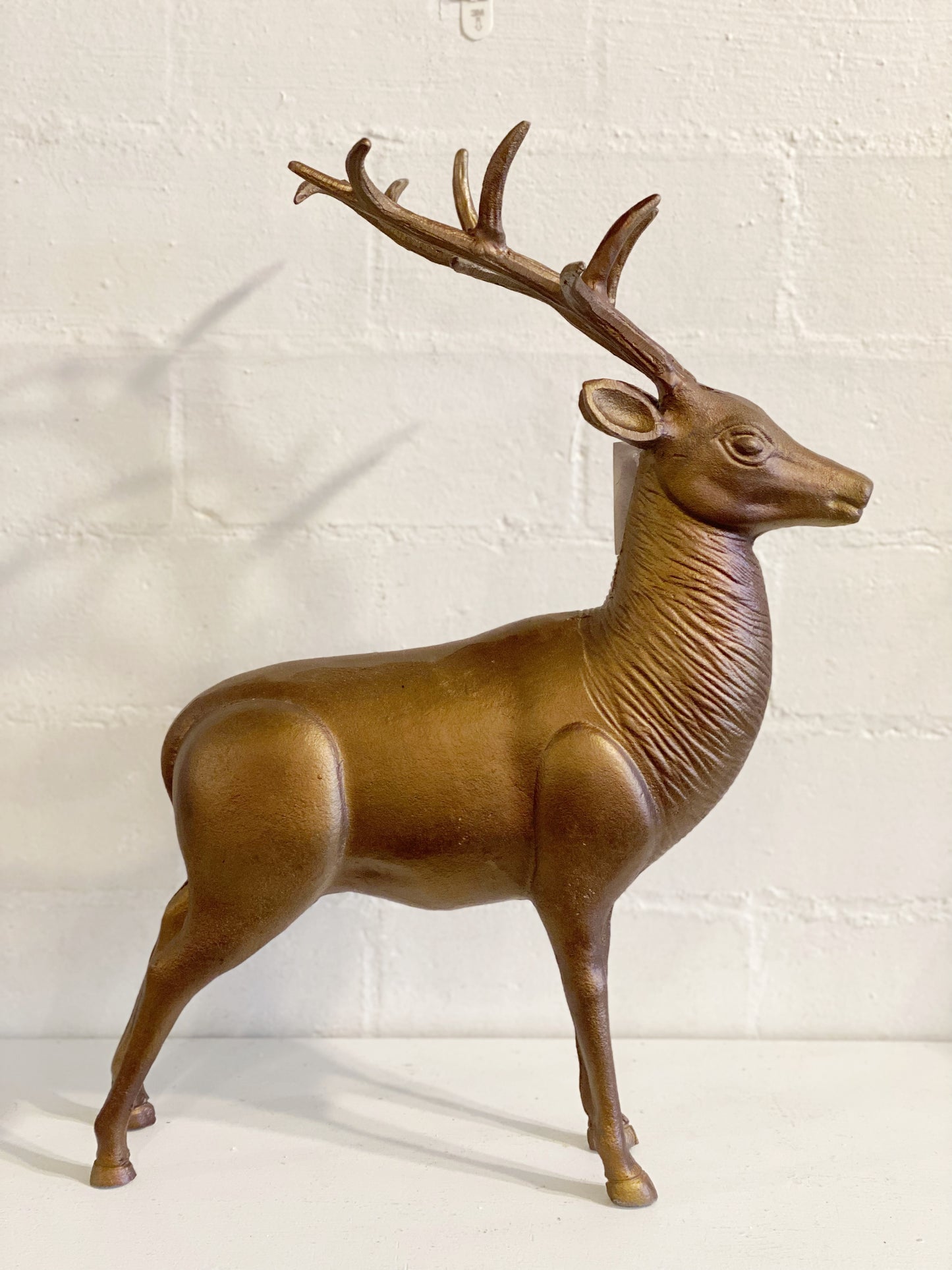 Weathered Cast Iron Stag