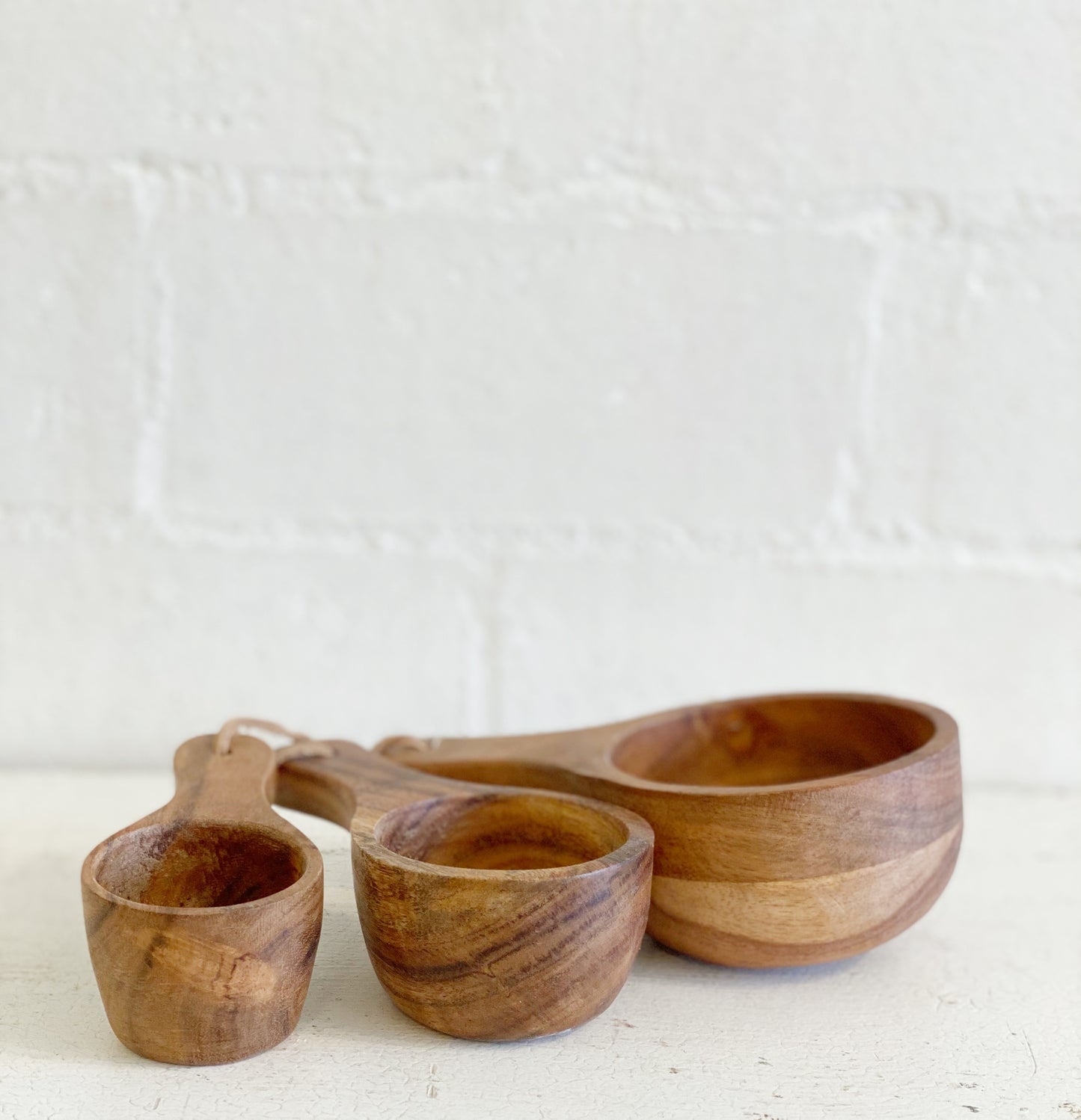 Set of 3 Wood Measuring Cups