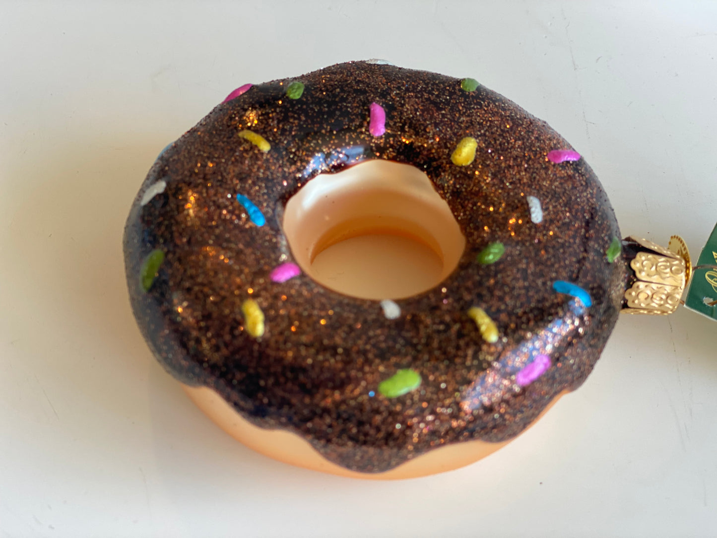 Chocolate Sprinkle Donut Ornament