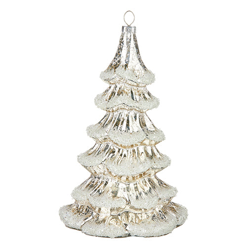 FROSTED TREE ORNAMENT