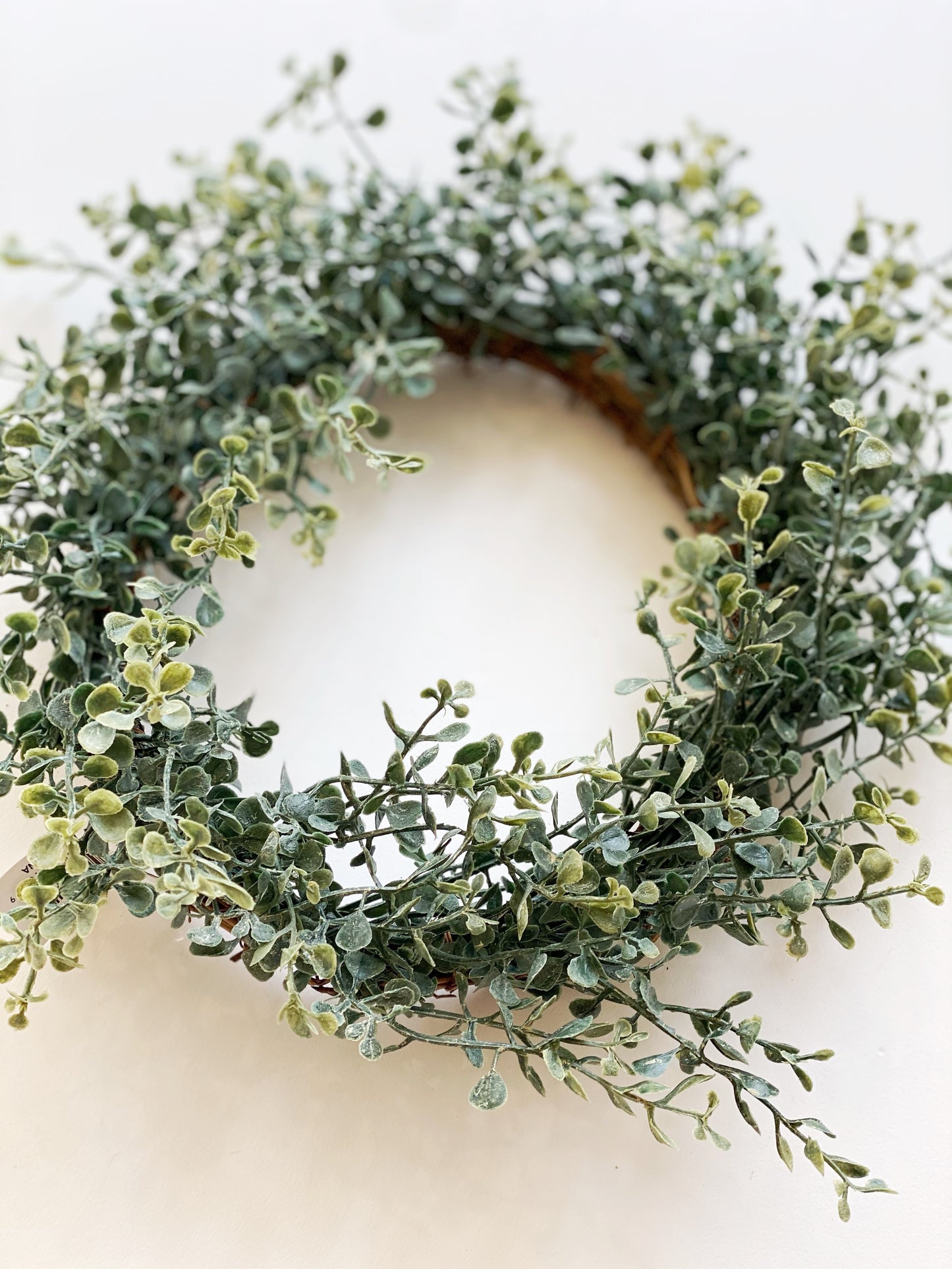 Baby's Twilight Candle Ring/Faux Green Wreath