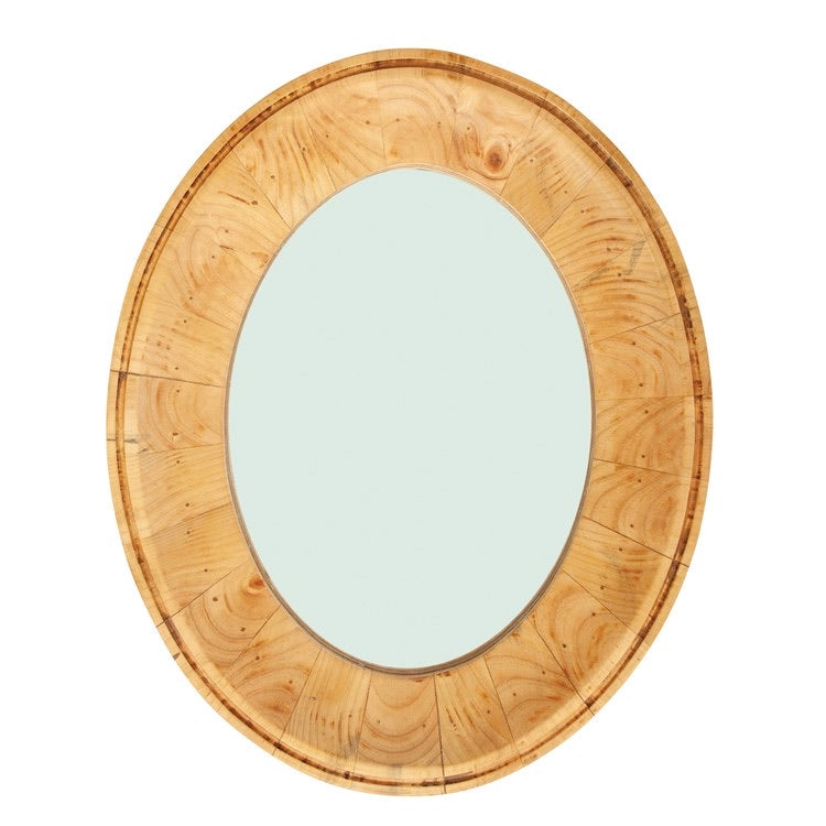 Oval wood Framed mirror
