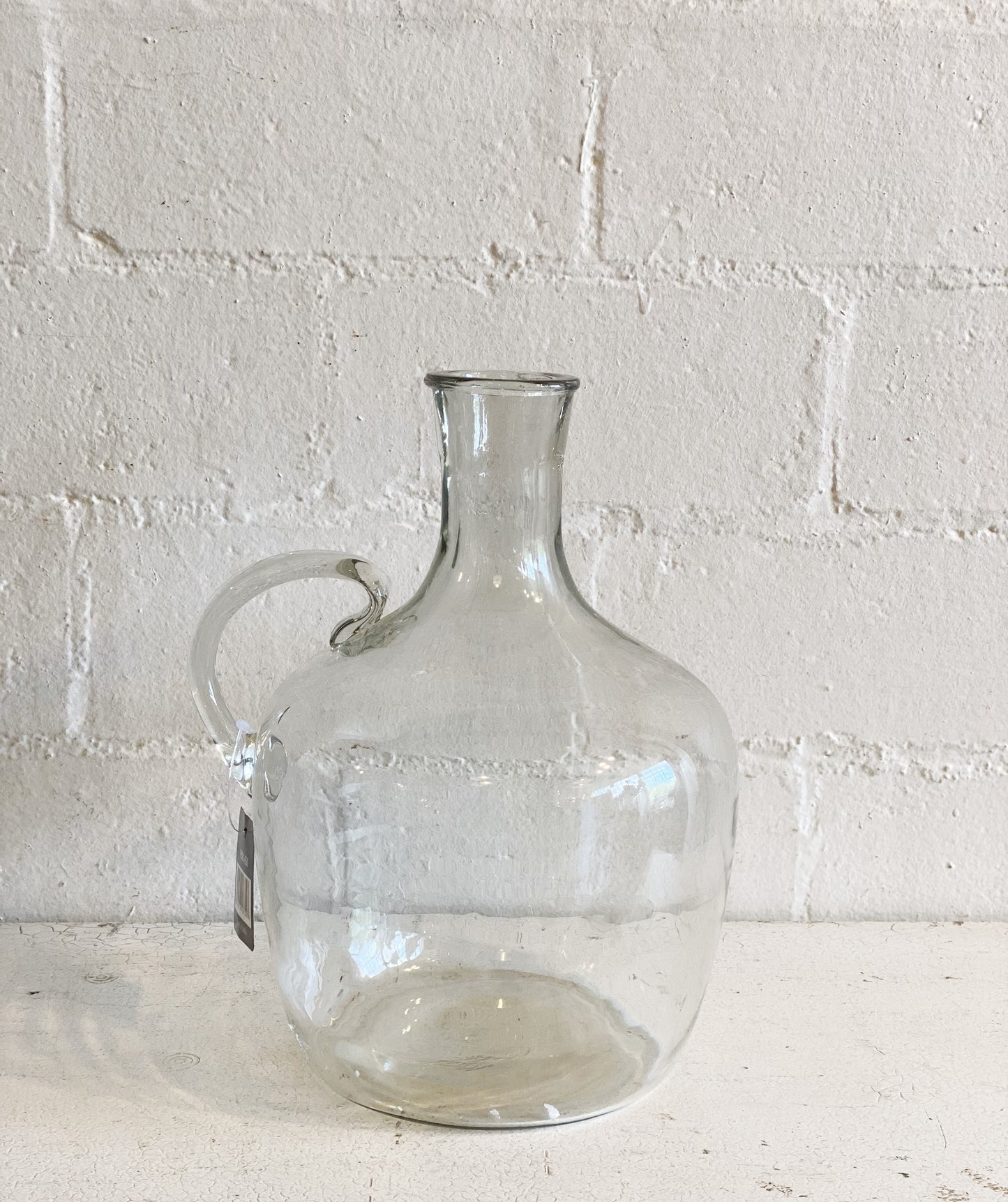 CLEAR GLASS FRENCH BOTTLE