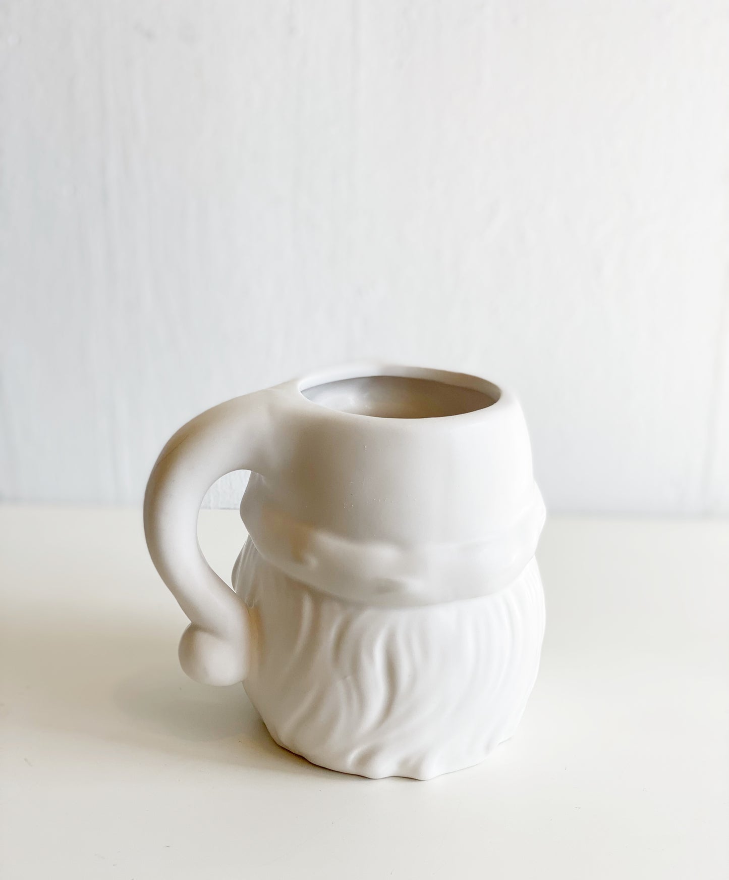 White Santa Mug