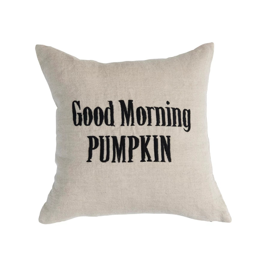 Good morning shop pillow