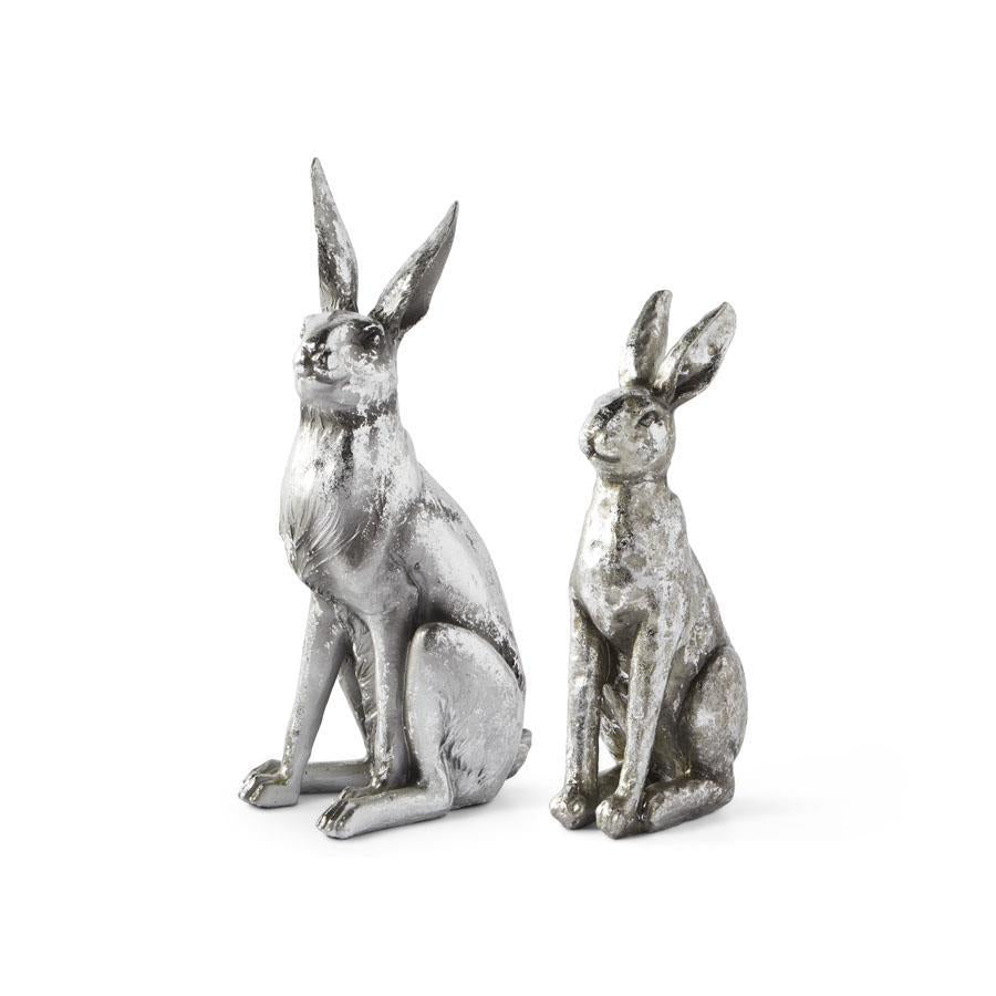 Antiqued Silver Rabbit