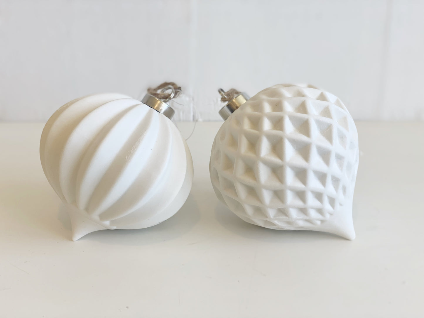 Ceramic White Ornament