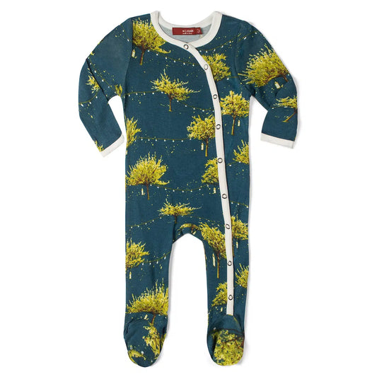 Firefly Bamboo Zipper Footed Romper