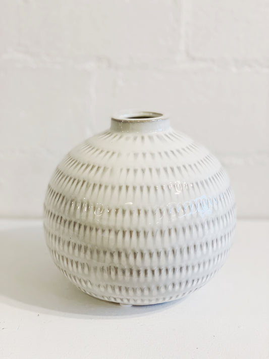 White Dot Vase