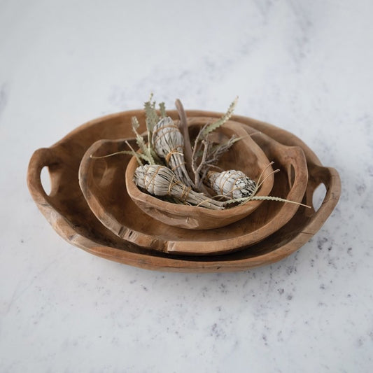 Teak Wood Bowls