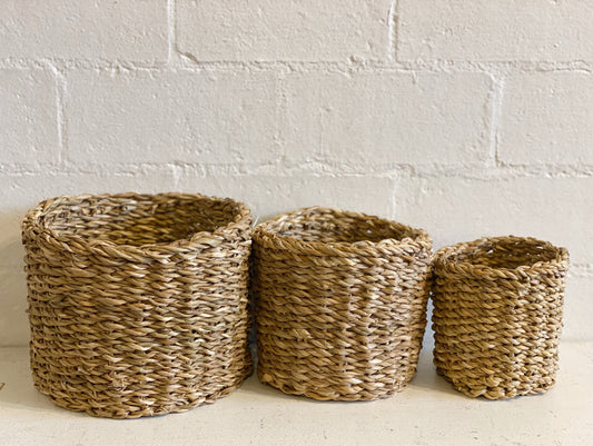 Natural Seagrass Basket Pot Liner