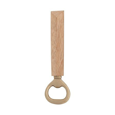 Brass Bottle Opener with Mango Wood Handle