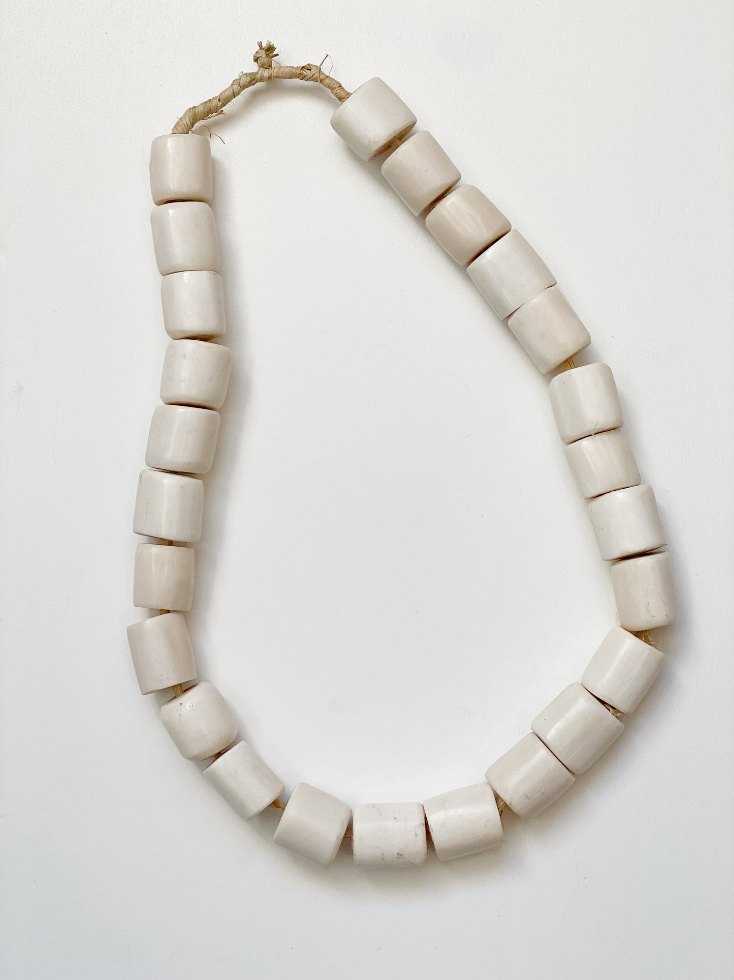 White Bone Decor Beads