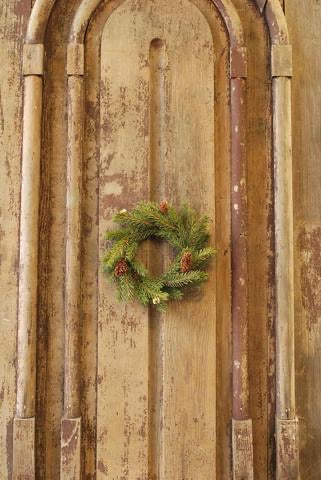 White Spruce Candle Ring Wreath