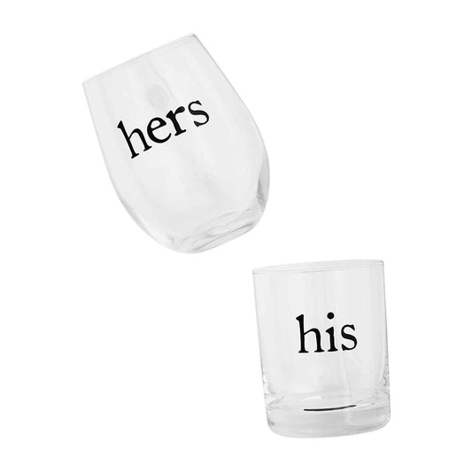 HIS & HERS GLASS SET