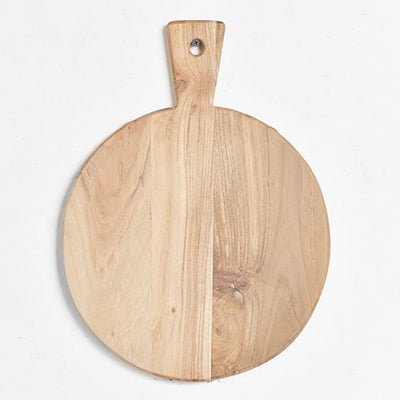 ROUND WOOD SERVING BOARD