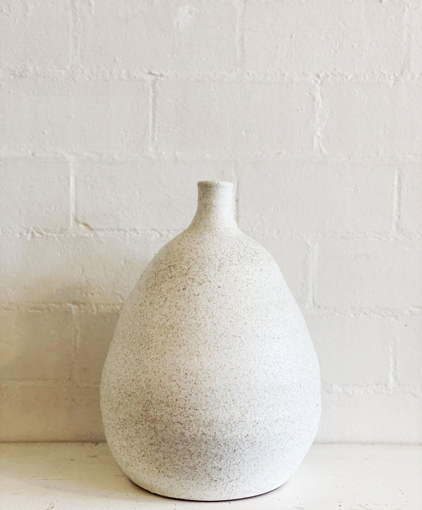 Cream Glazed Vase