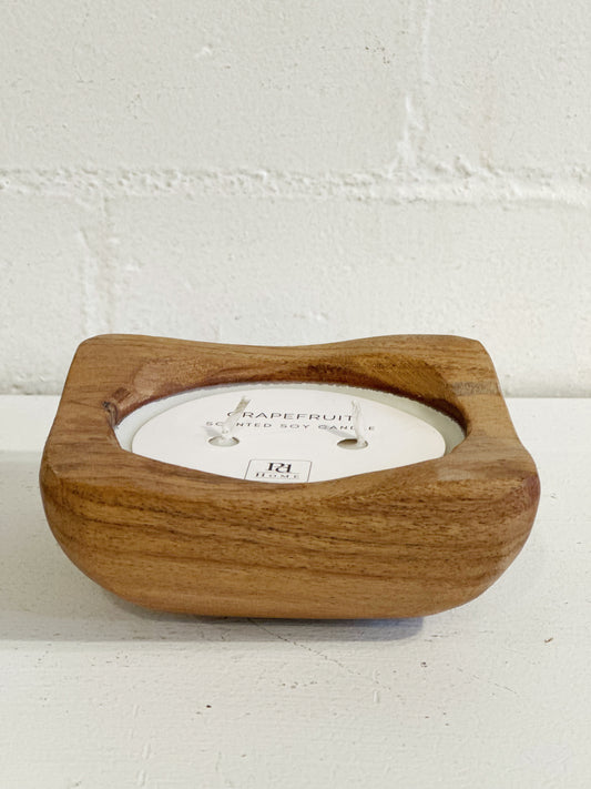 GRAPEFRUIT WOODEN CANDLE