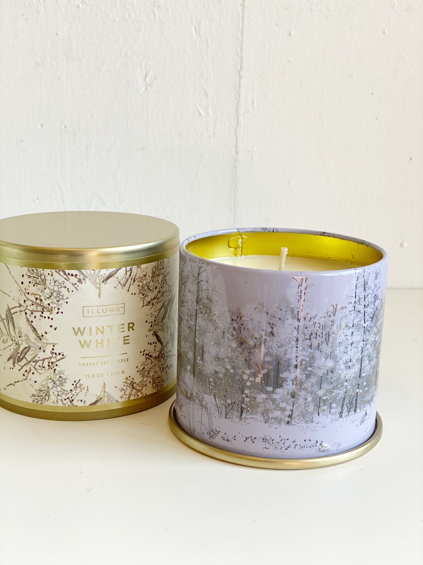 Winter White Scented Tin Candle