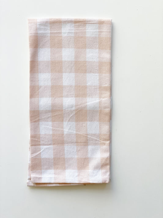 Pink Gingham Towel