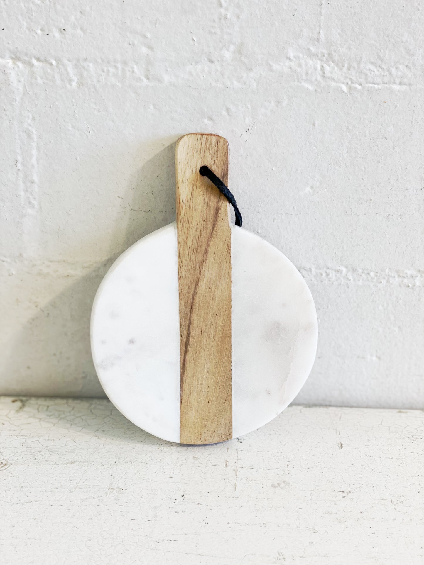 Round Marble Wood Mini Board