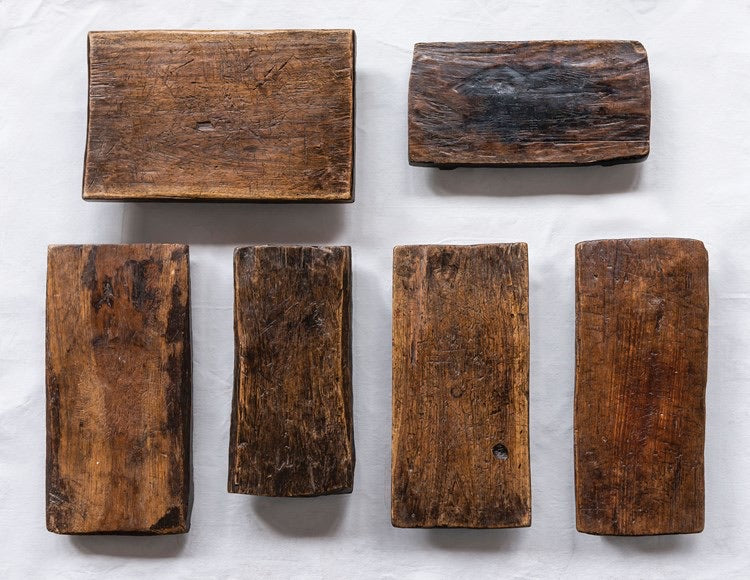 Dark Wood Pedestal Board-  each vary