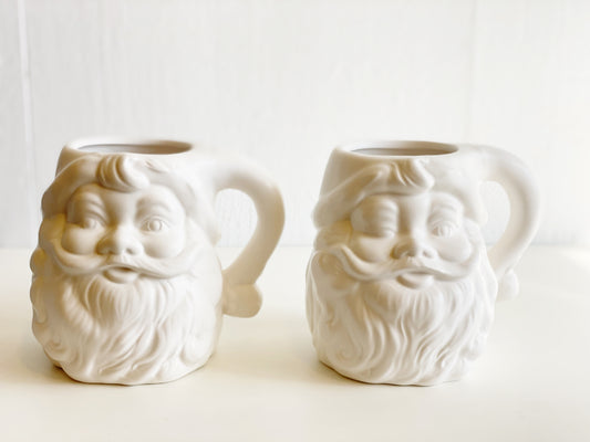 White Santa Mug