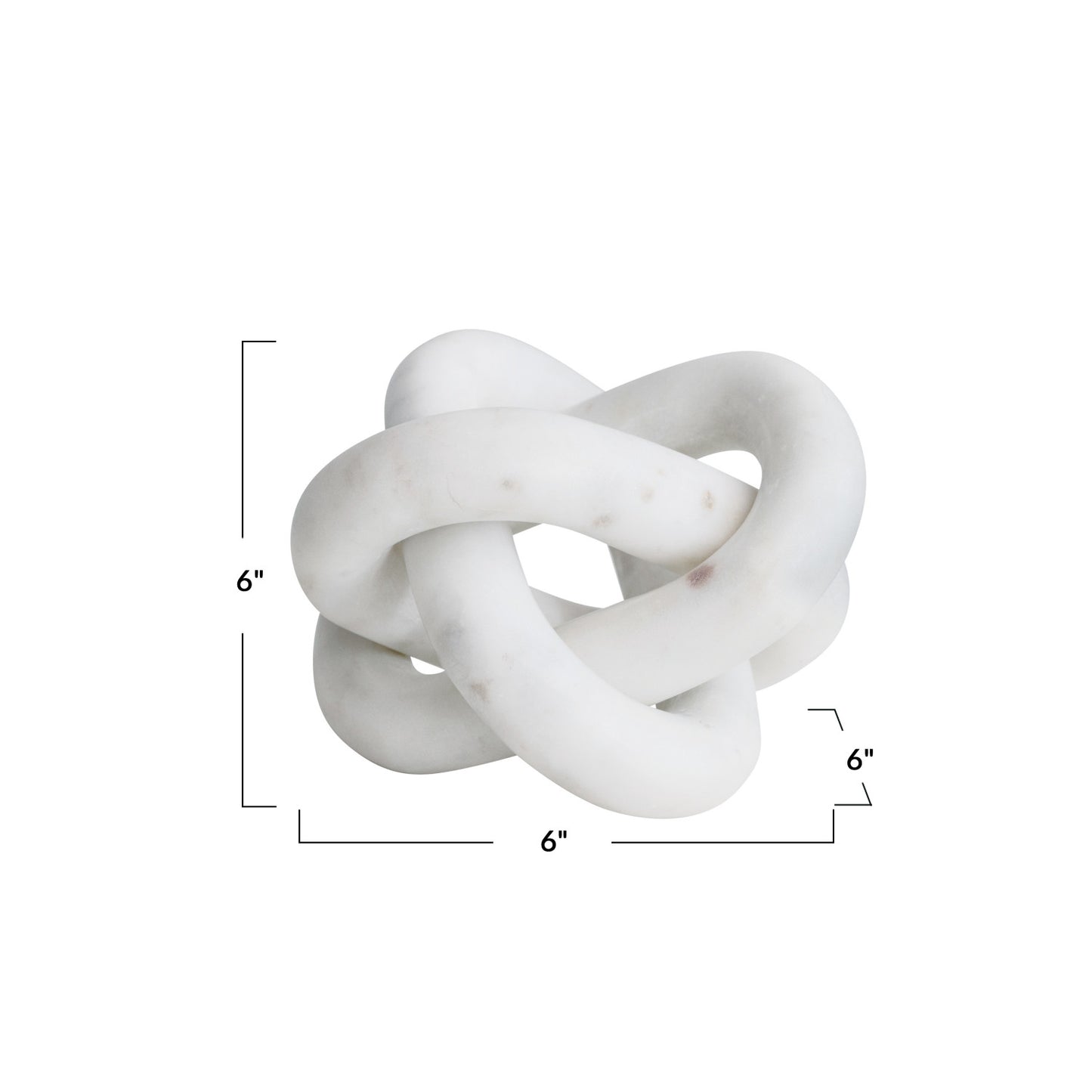 White Marble Chain Knot