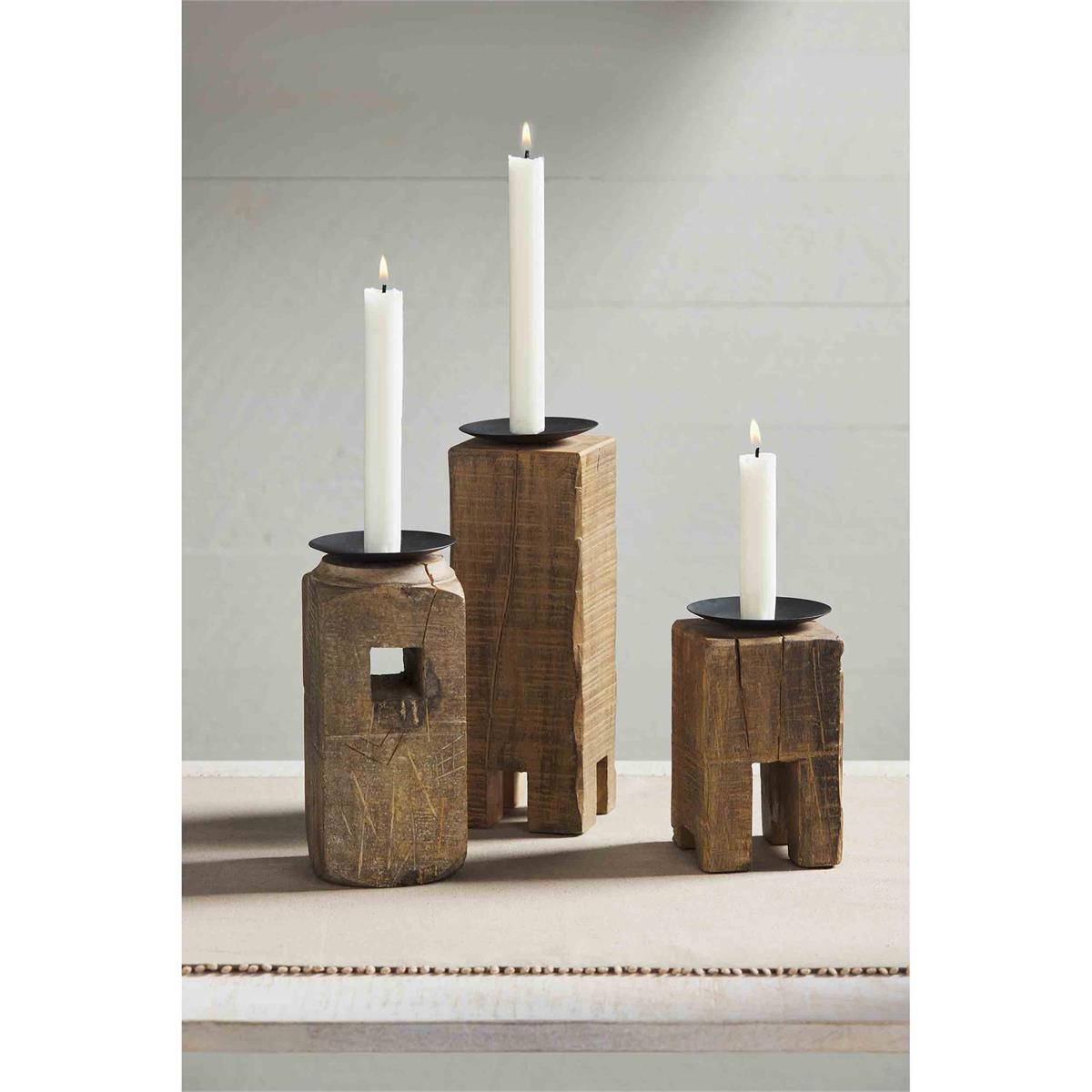 Reclaimed Wood Candlestick